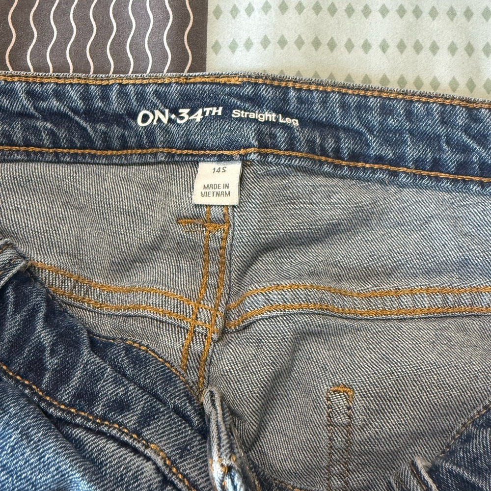 ON-34TH Women's Straight Leg Jeans - Blue